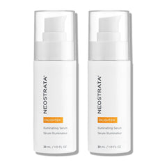 Two bottles of NeoStrata Enlighten Illuminating Serum on a white background