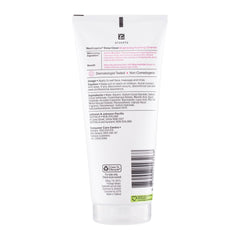 Back view of a skincare product packaging with text and a barcode on a white background