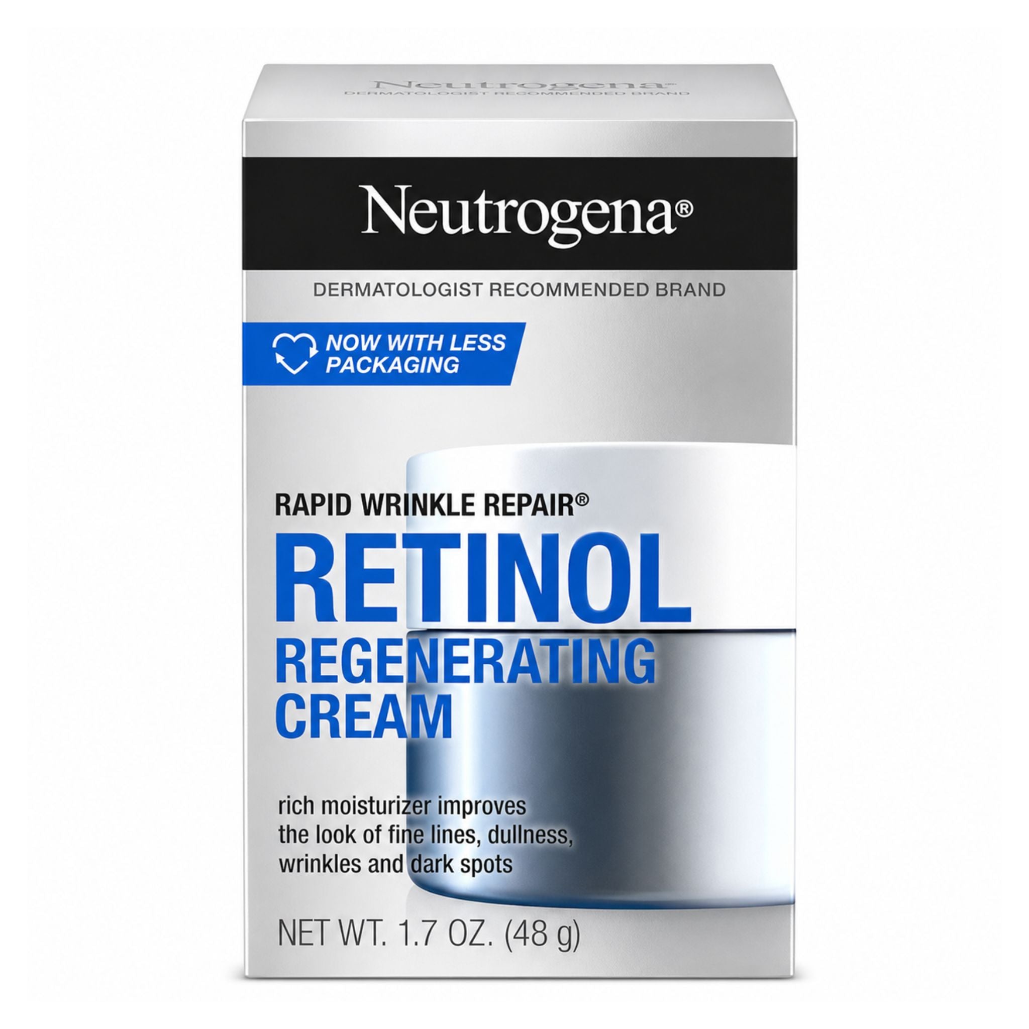 Neutrogena Retinol Regenerating Cream packaging on a white background