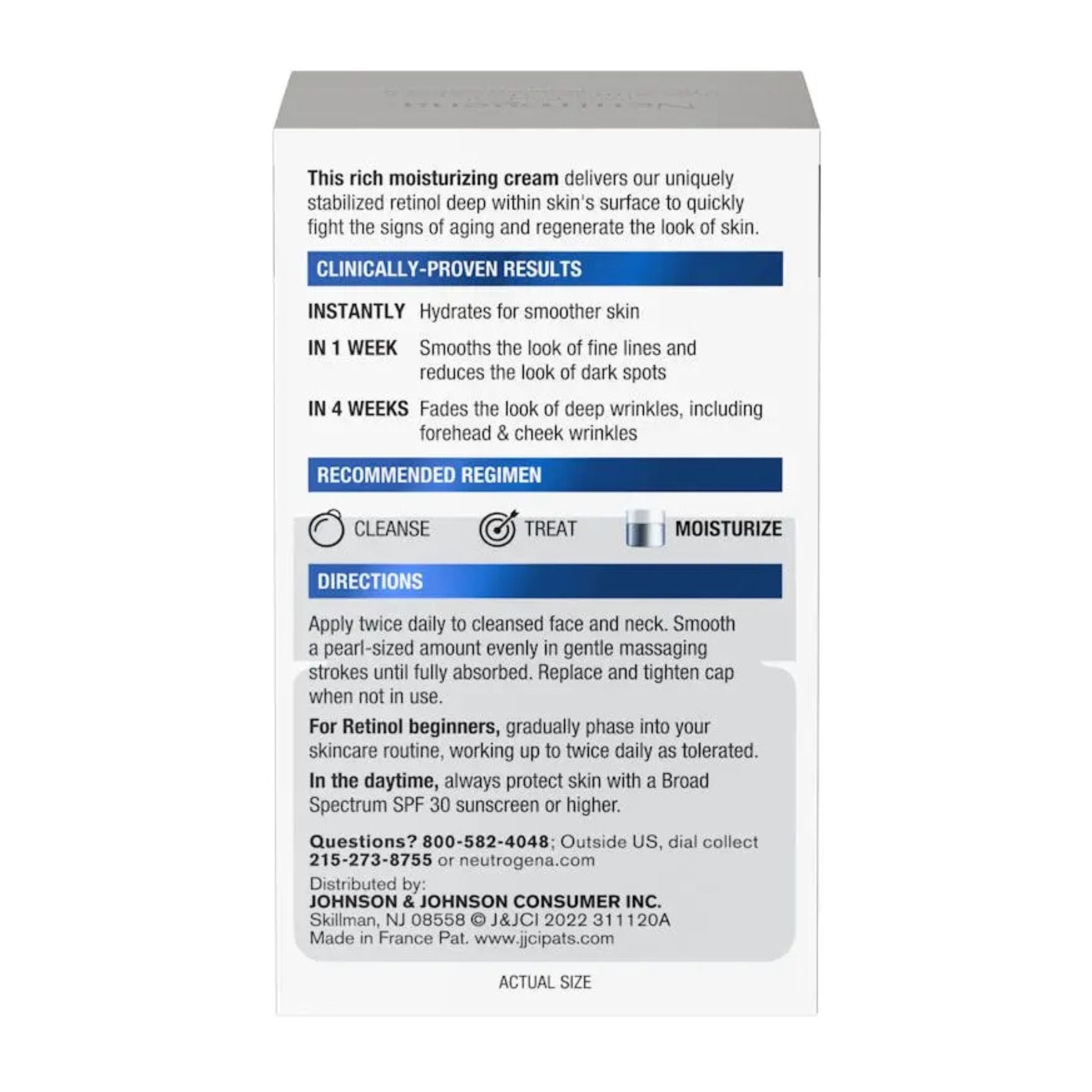 Cosmetic cream packaging with text on a white background