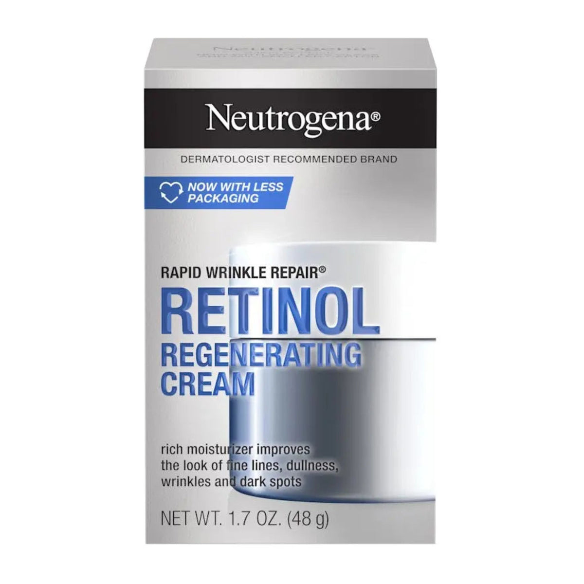 Neutrogena Retinol Regenerating Cream packaging on a white background