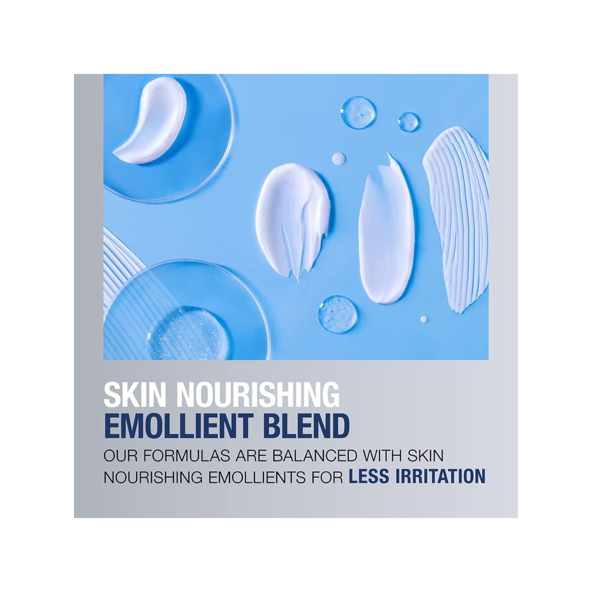 Image showing hyaluronic acid and other moisturizing agents with text explaining Neutrogena’s nourishing barrier boost