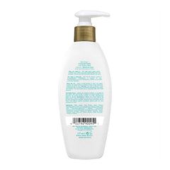 White bottle with gold pump on a white background