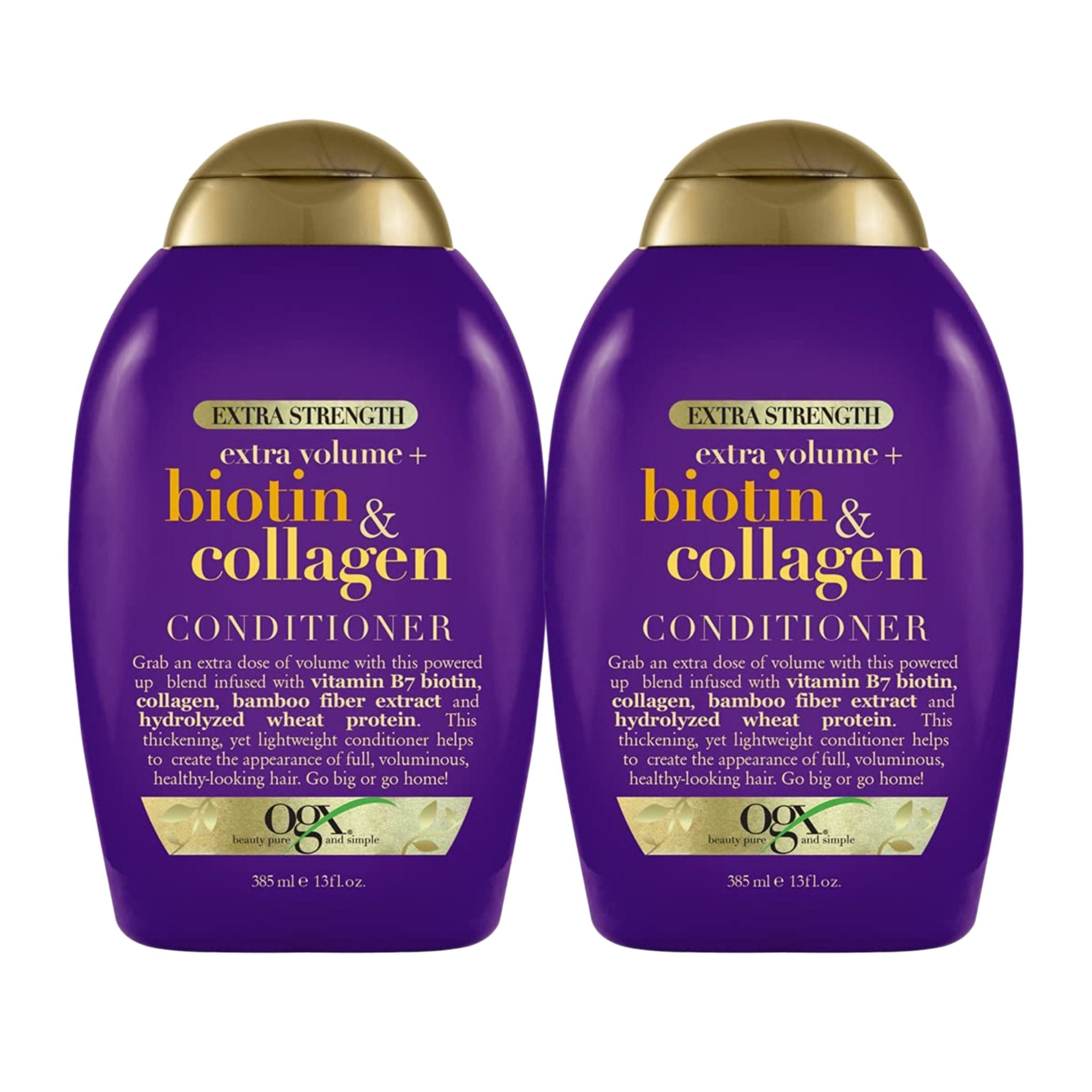 OGX Thick & Full + Biotin & Collagen Conditioner 2 Pack bottles