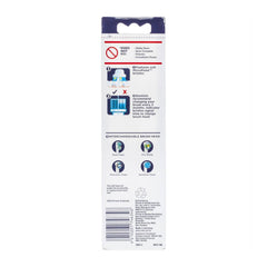 Packaging of Oral-B toothbrush heads with branding and product information on a white background
