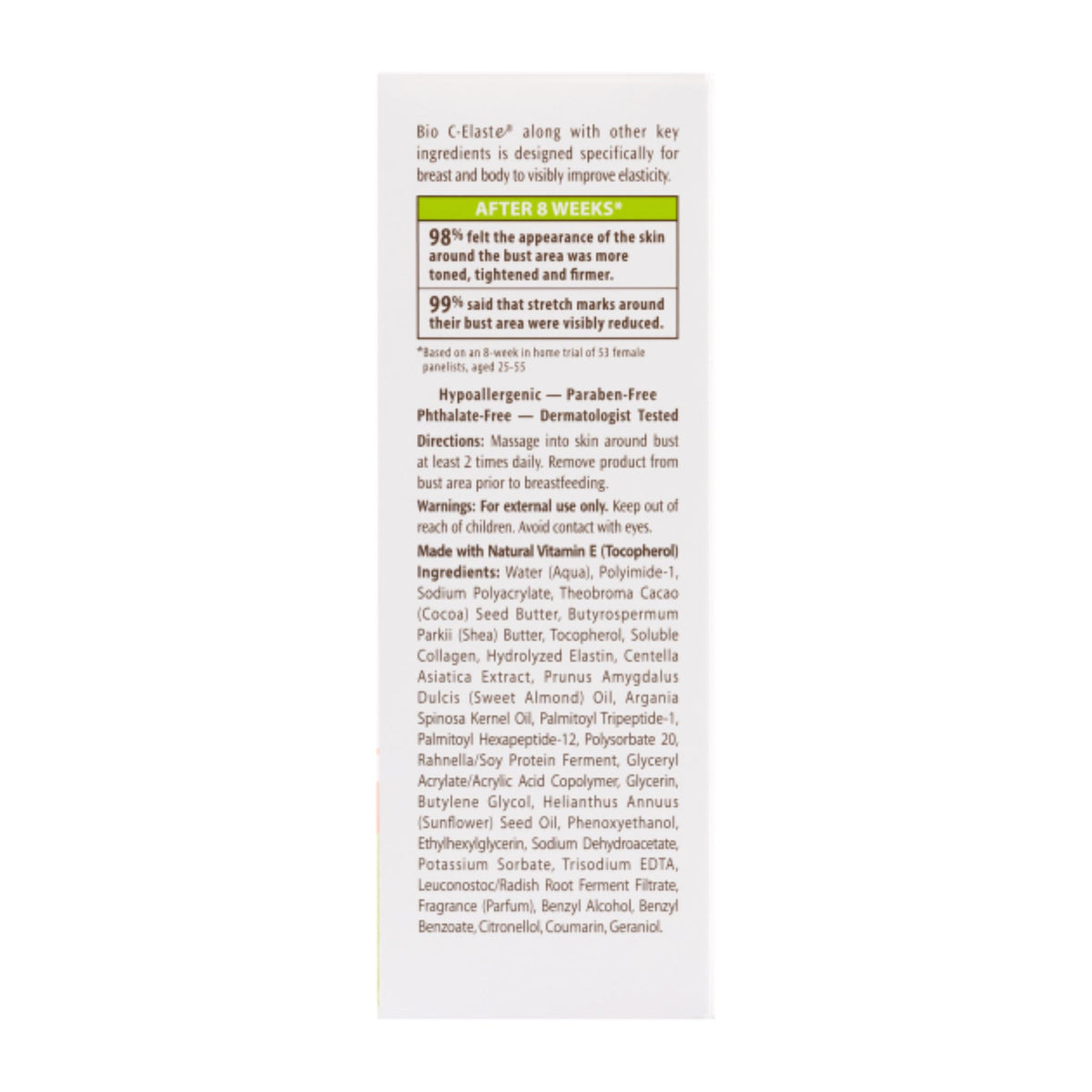 profile of Palmer's Cocoa Butter Bust Cream 125g tube