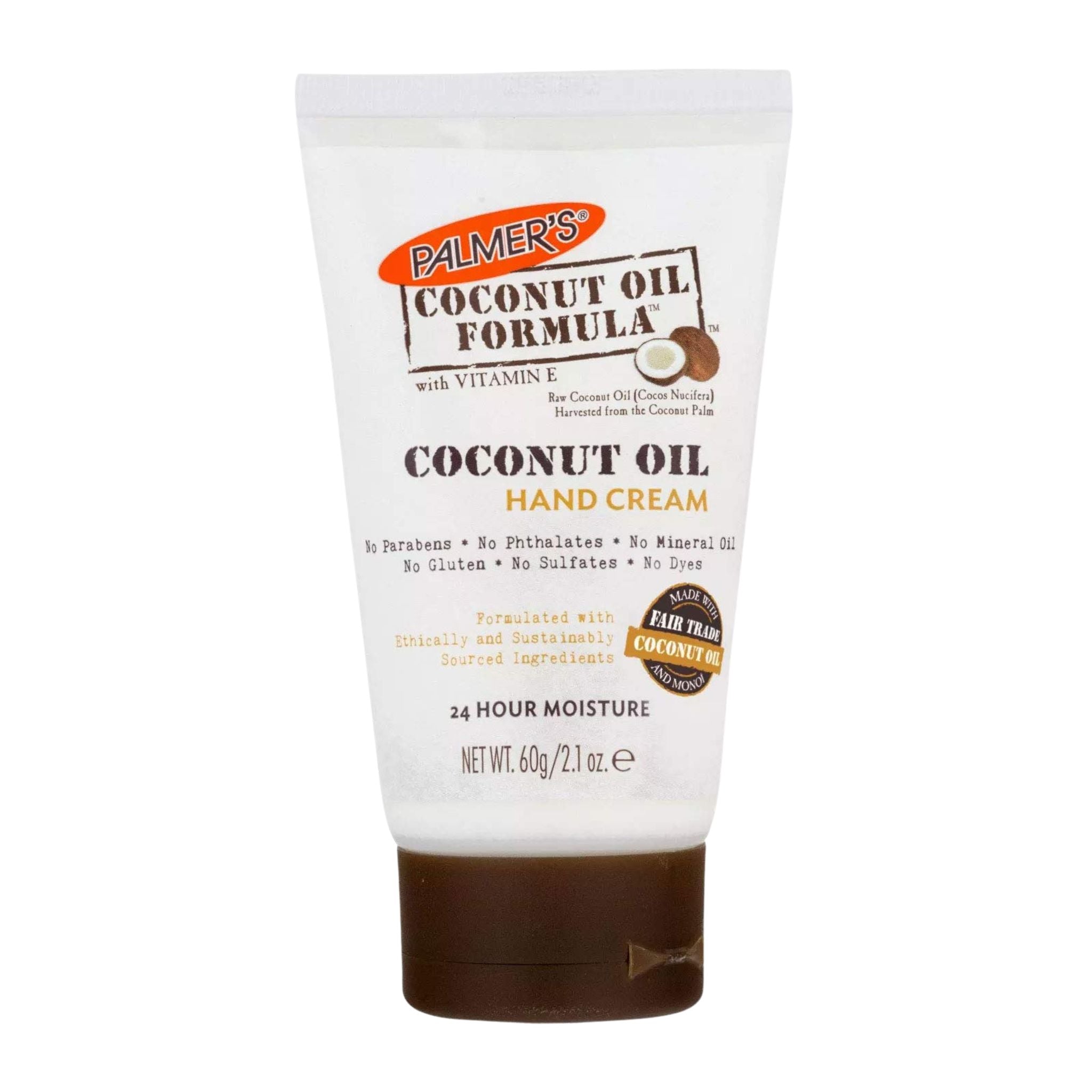 Palmer's Coconut Oil Formula hand cream on a white background