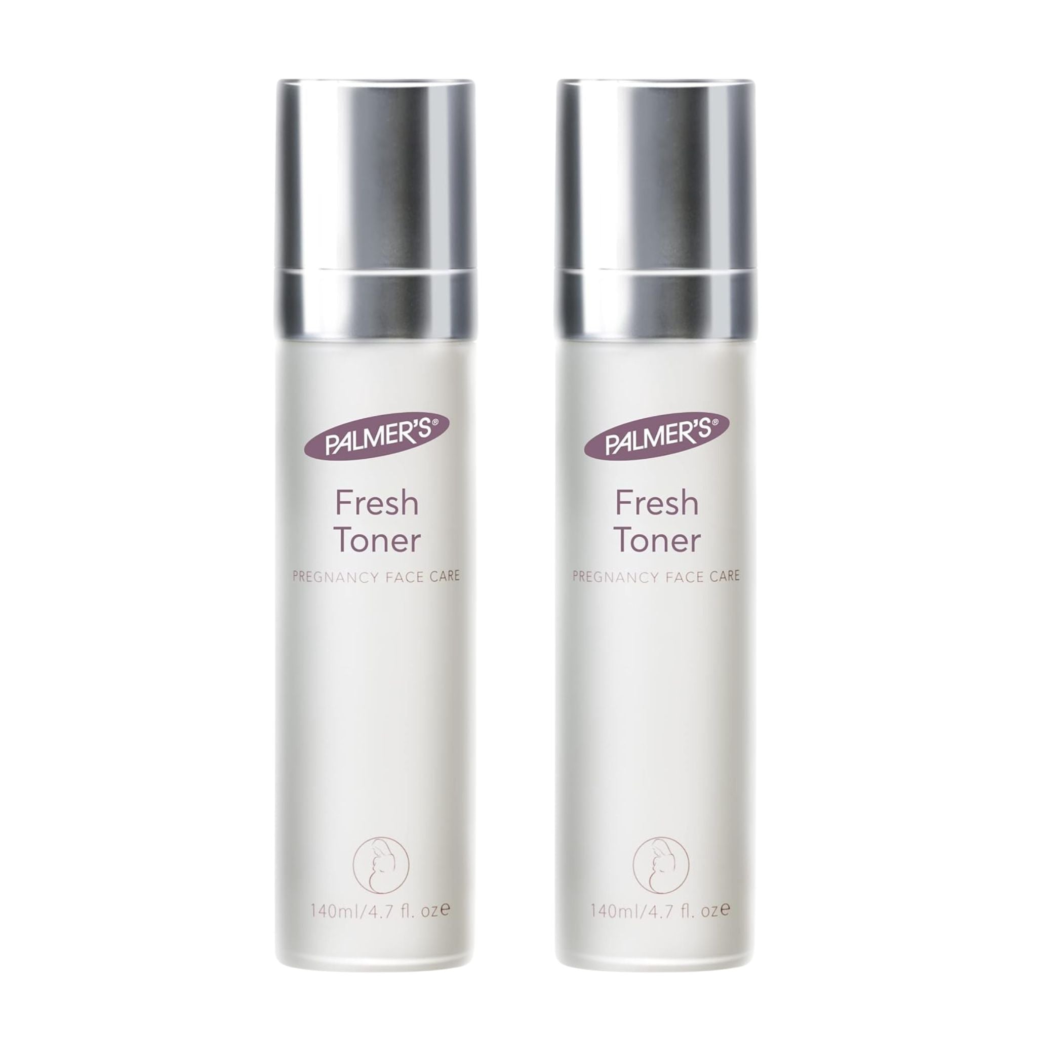 Two bottles of Palmer's Fresh Toner on a white background