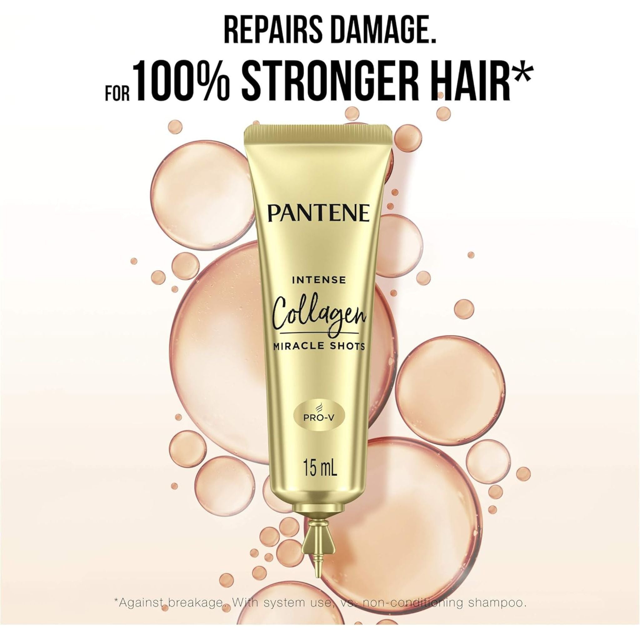 Single 15 mL Pantene Collagen Miracle Shot ampoule