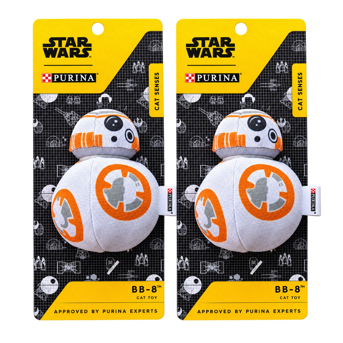 Purina Total Care Star Wars BB-8 pull cord rolling cat toy pack of 2 in original packaging