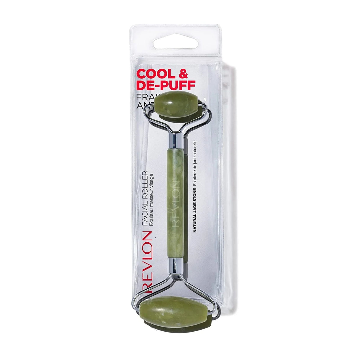 Revlon facial roller with packaging on a white background