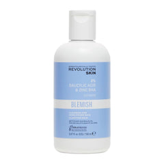 Skincare bottle labeled 'Revolution Skin' on a white background