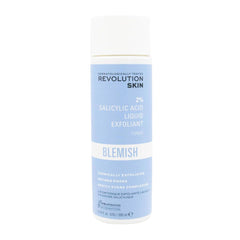 Revolution Skin salicylic acid liquid exfoliant bottle on a white background