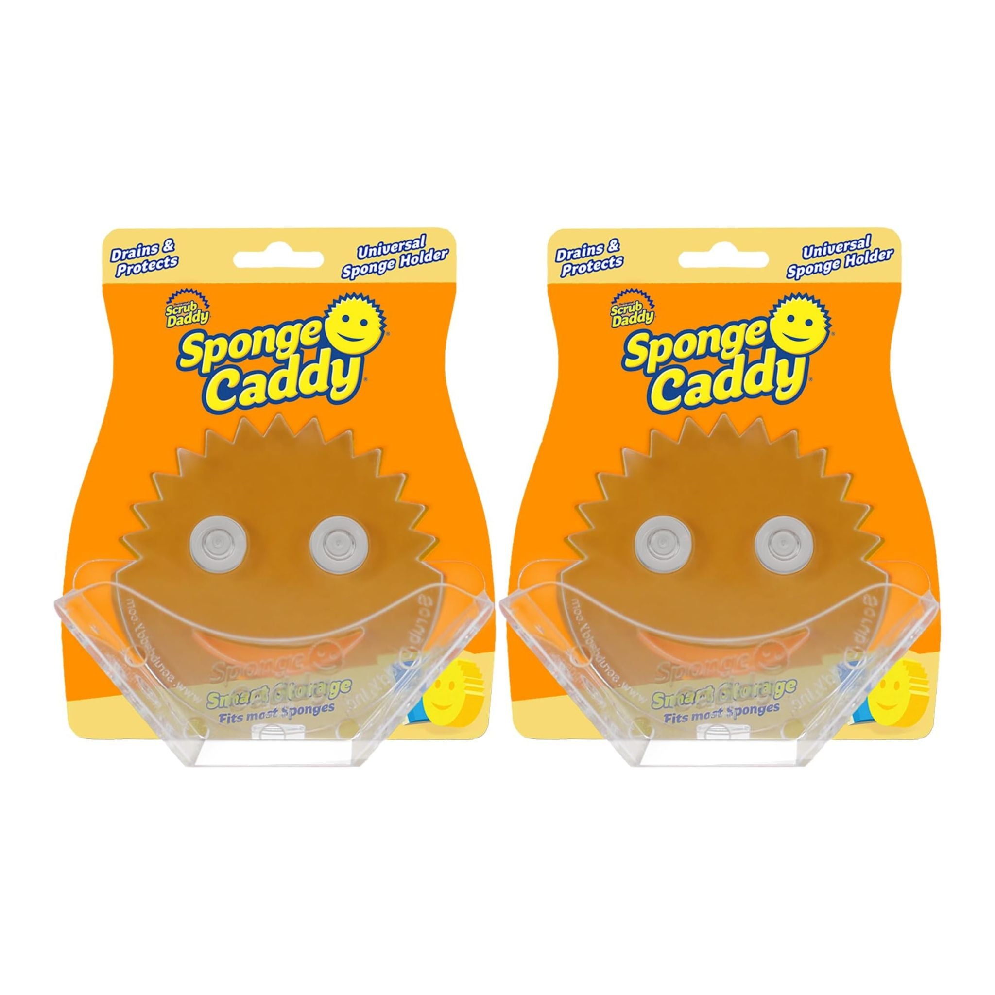 Two packages of Sponge Caddy on a white background