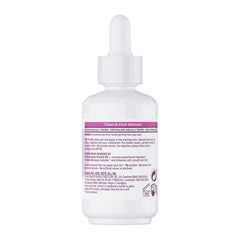 Skincare dropper bottle with label on a white background