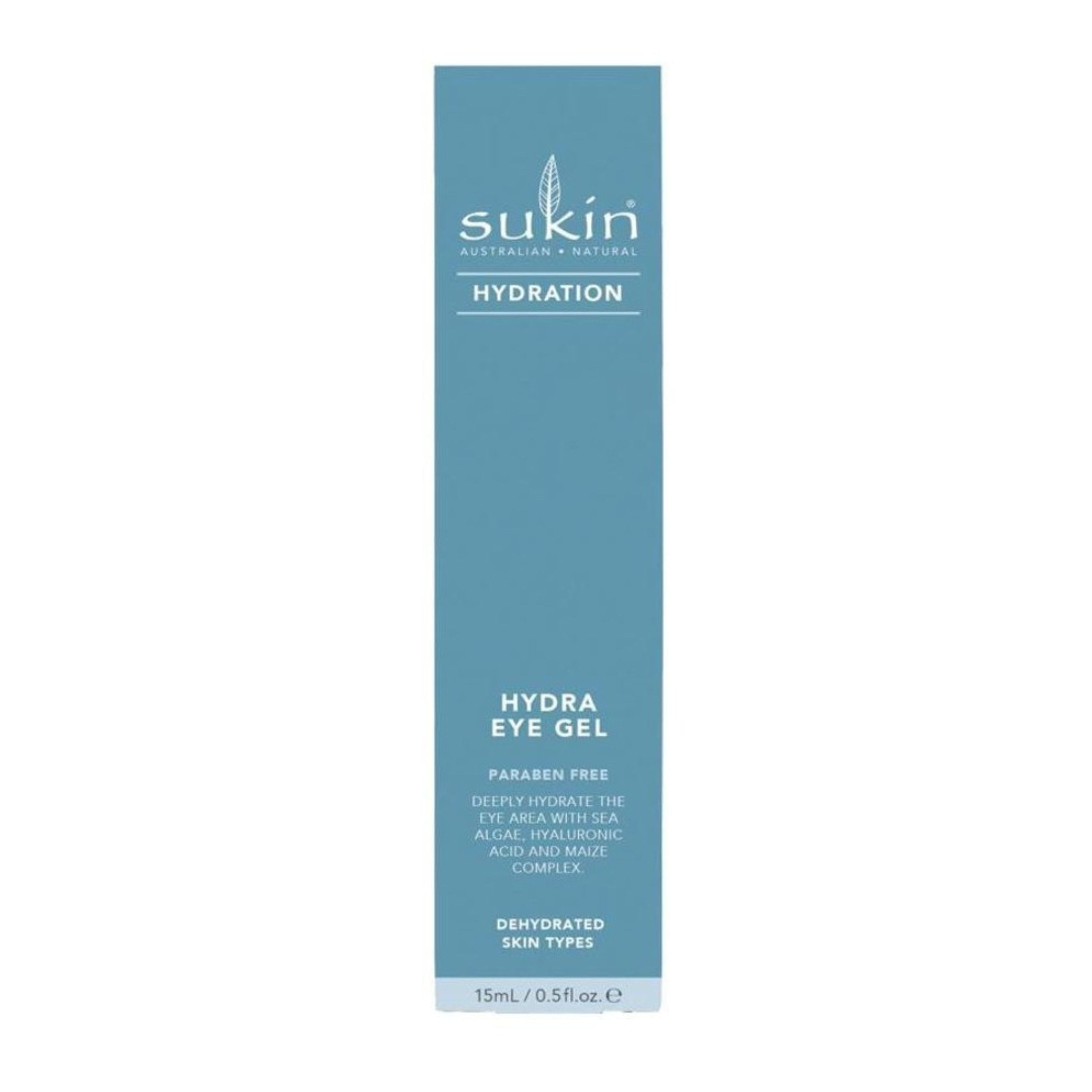 Sukin Hydra Eye Gel packaging on a white background