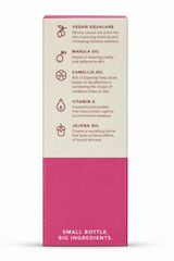 Product packaging with ingredients listed on a white background