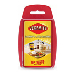 Vegemite Top Trumps card game packaging on a white background