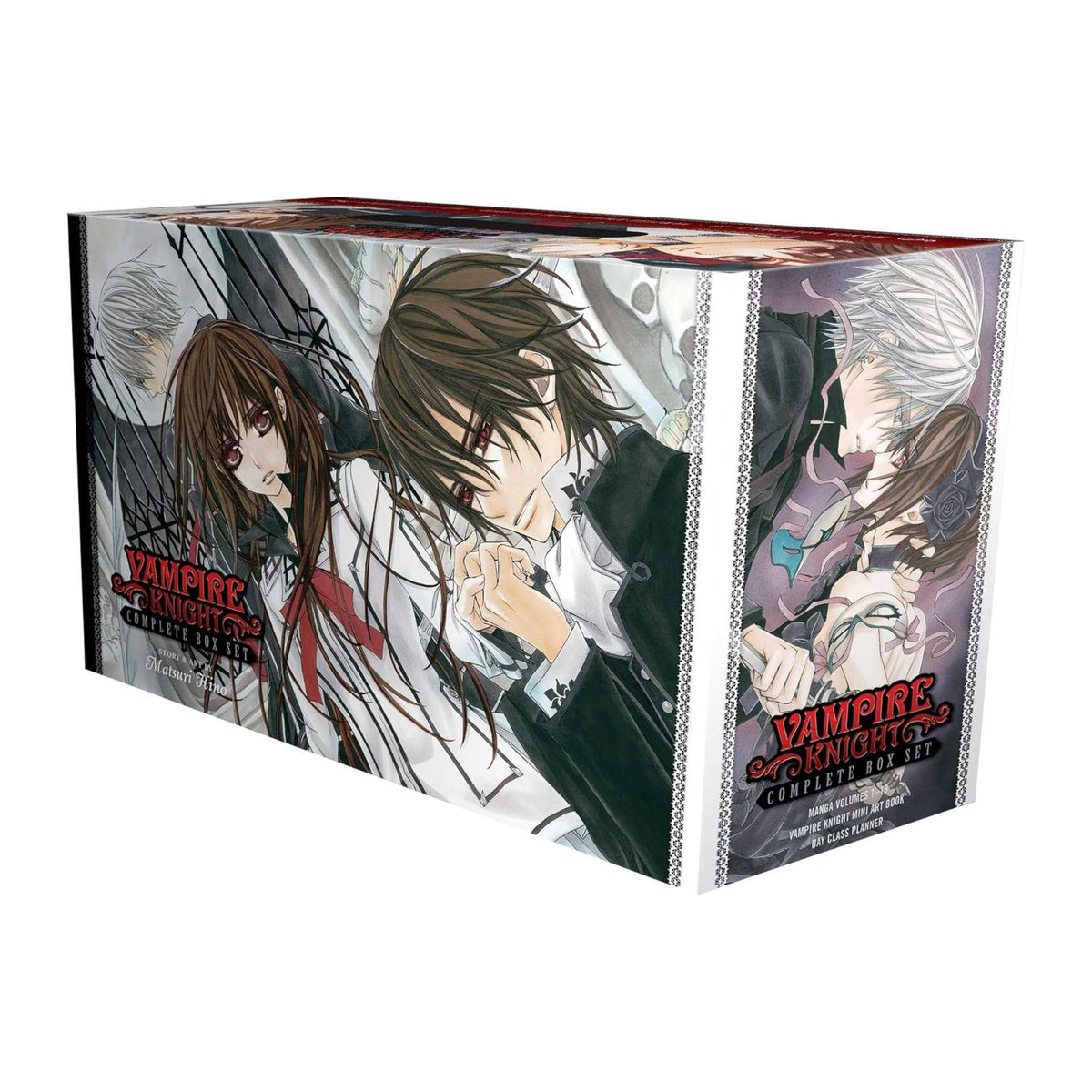 Vampire Knight anime box set with character illustrations on a white background