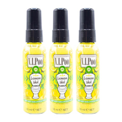 V.I.Poo Lemon Idol fragrance mist bottles shown as a three-pack